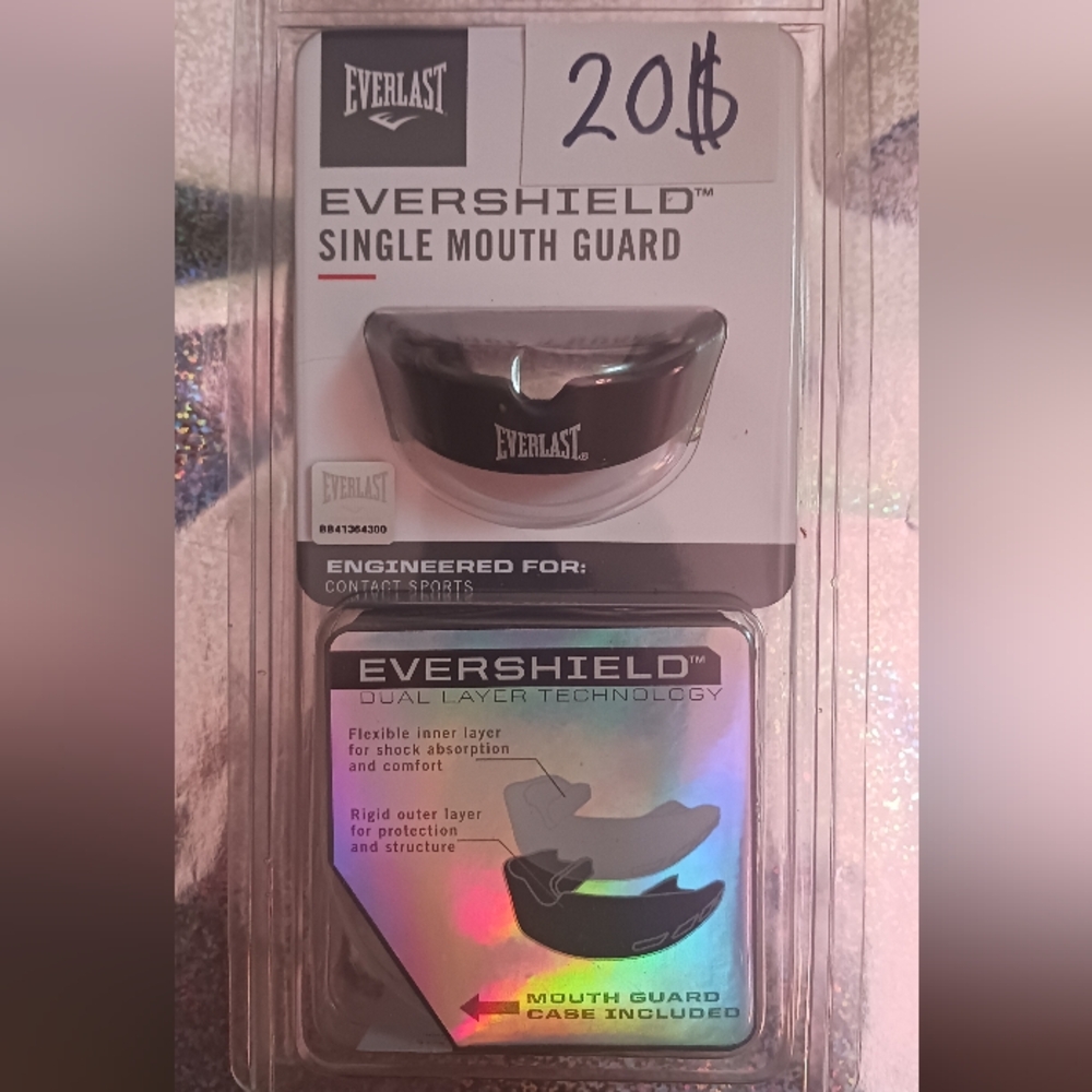 New Everlast Evershield Single Mouth Guard